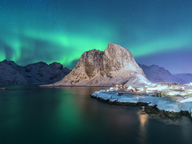 Norvegia_Lofoten_HamnoyNorthernLights369916